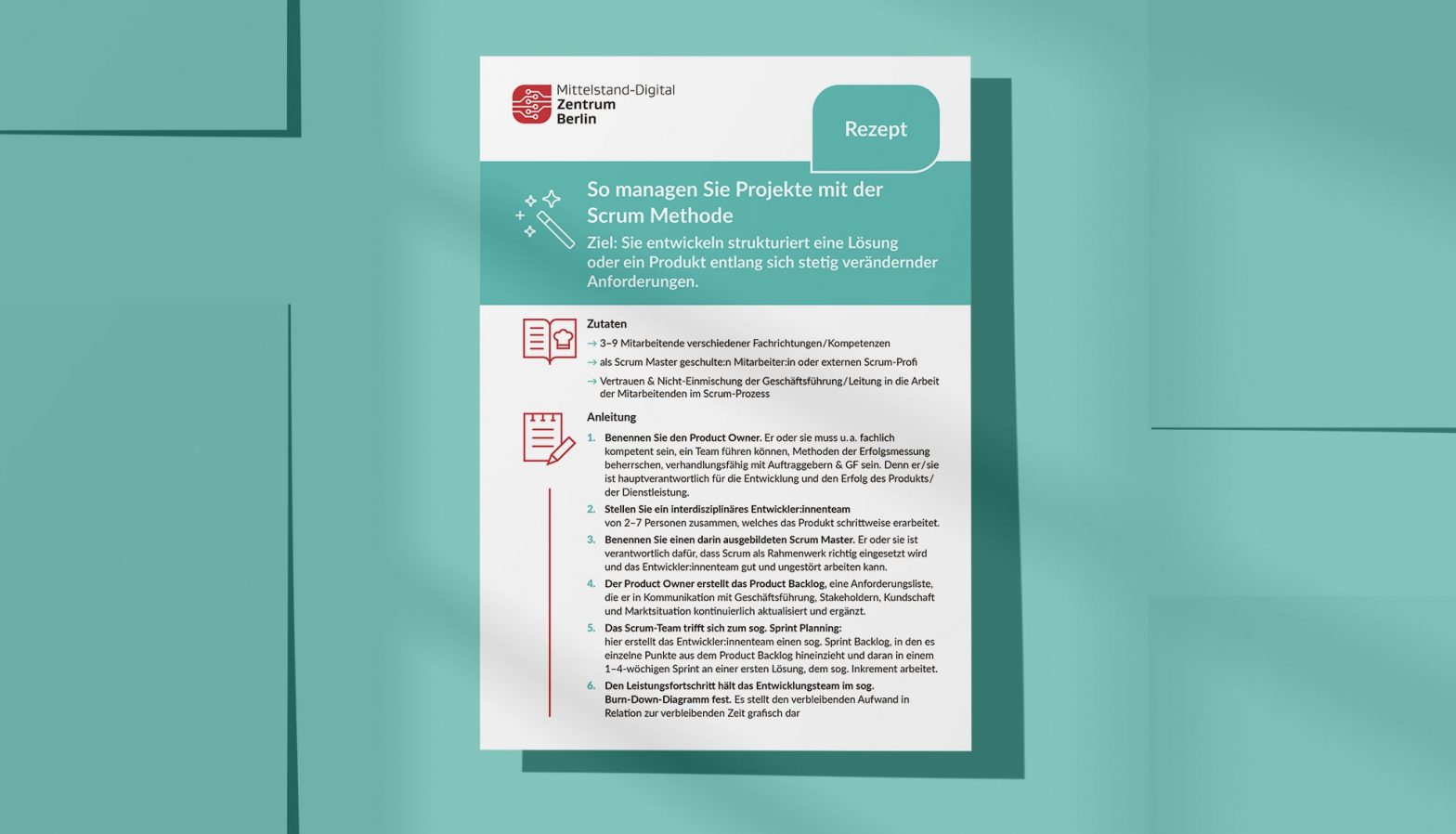 Rezept: So managen Sie Projekte mit der Scrum Methode